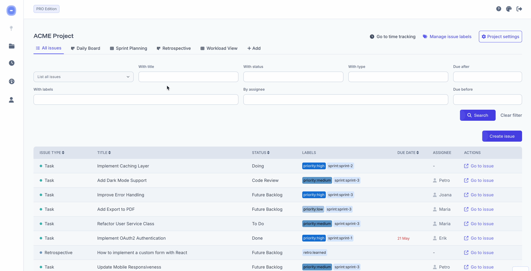 List View